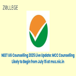 NEET UG Counselling 2025 Live Update MCC Counselling Likely to Begin from July 15 at mcc nic in